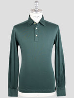 Kiton Green Cotton Sweater Polo