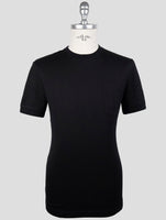 Kiton Knt Black Cotton T-Shirt