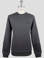 Kiton Knt Gray Cotton Sweater Crewneck