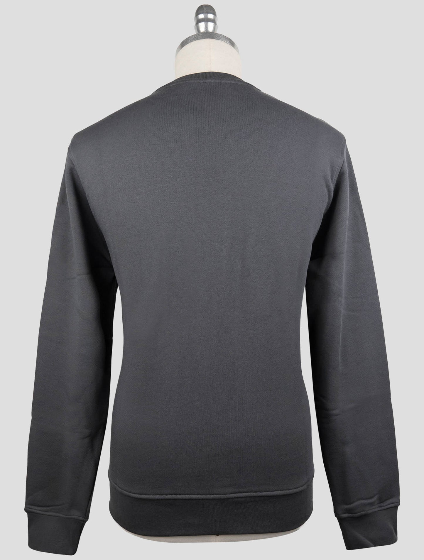 Kiton Knt Gray Cotton Sweater Crewneck