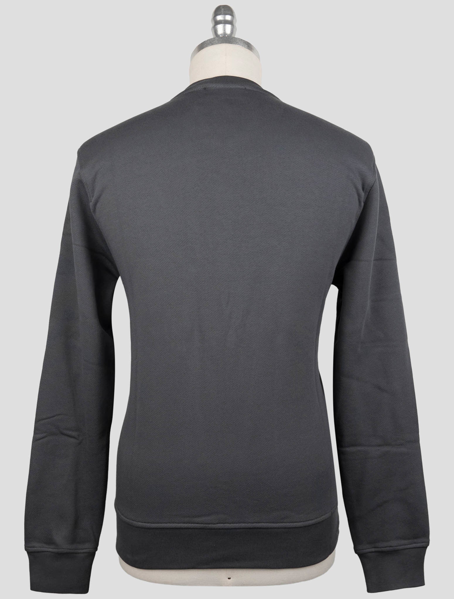 Kiton Knt Gray Cotton Sweater Crewneck