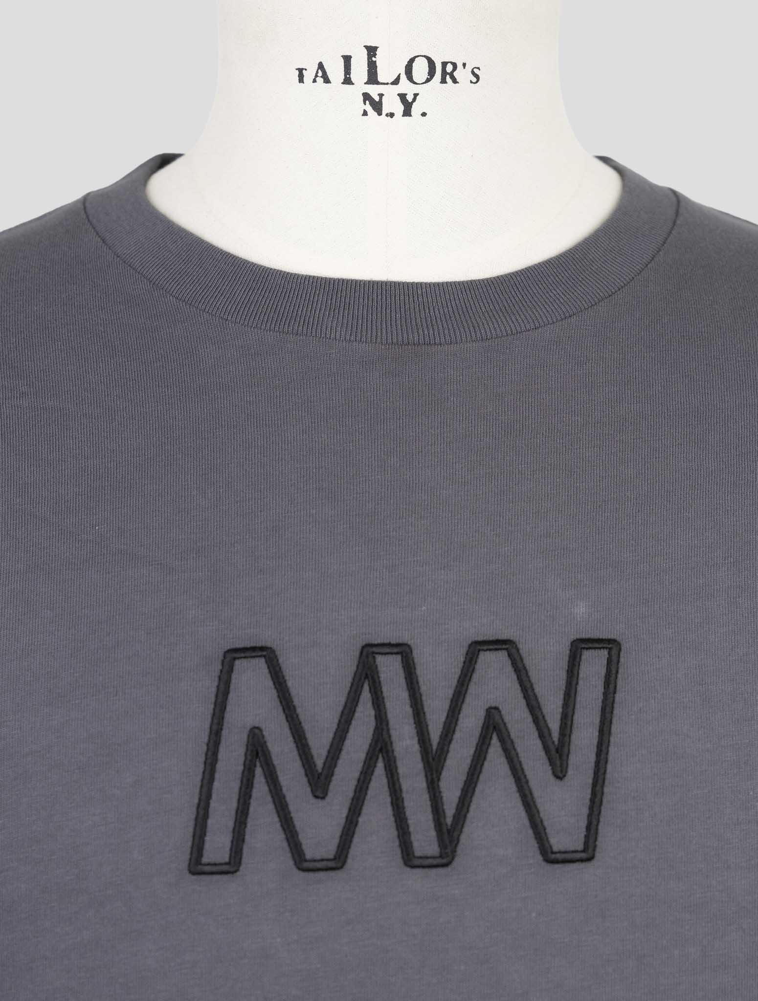 Kiton Knt Gray Cotton T-Shirt