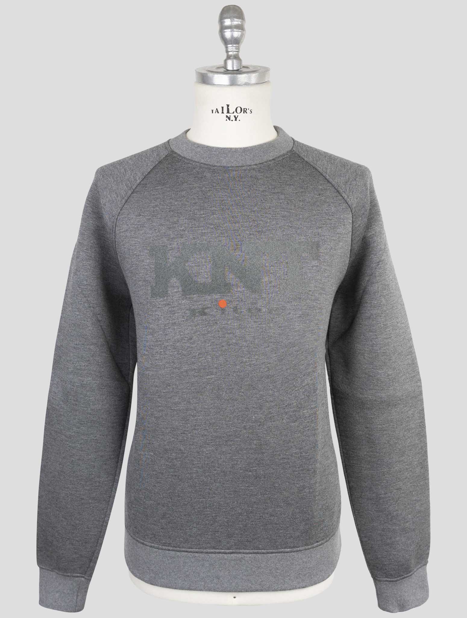 Kiton Knt Gray Viscose Ea Sweater Crewneck