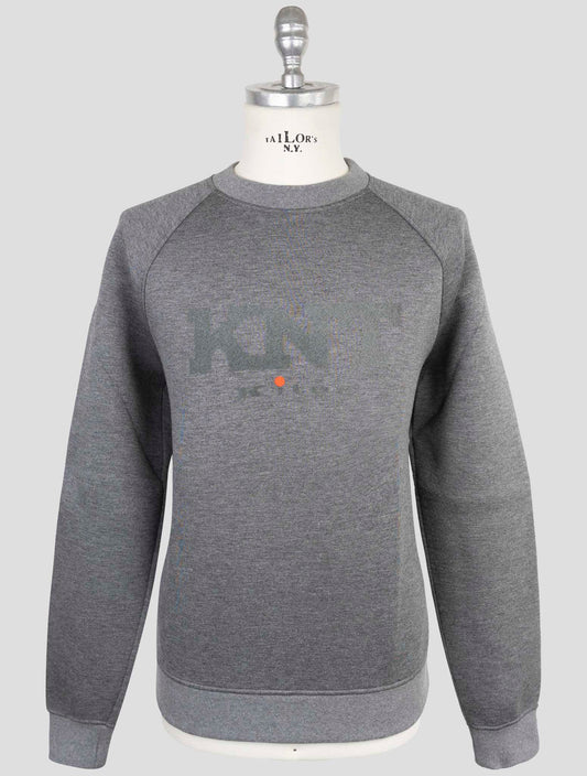 Kiton Knt Gray Viscose Ea Sweater Crewneck