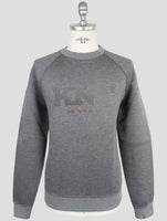 Kiton Knt Gray Viscose Ea Sweater Crewneck