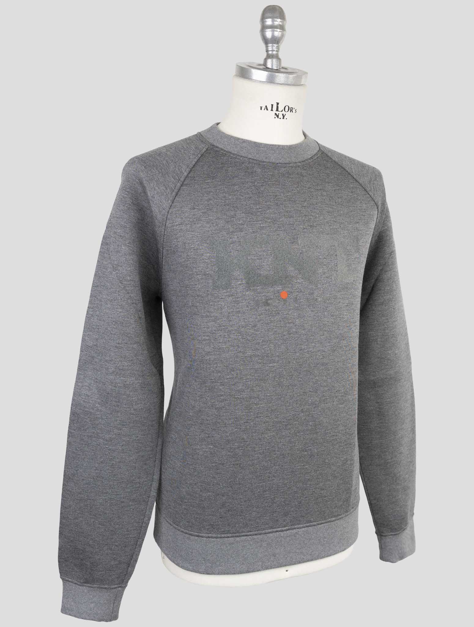 Kiton Knt Gray Viscose Ea Sweater Crewneck