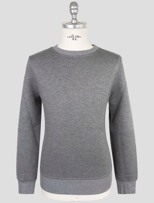 Kiton Knt Gray Viscose Ea Sweater Crewneck