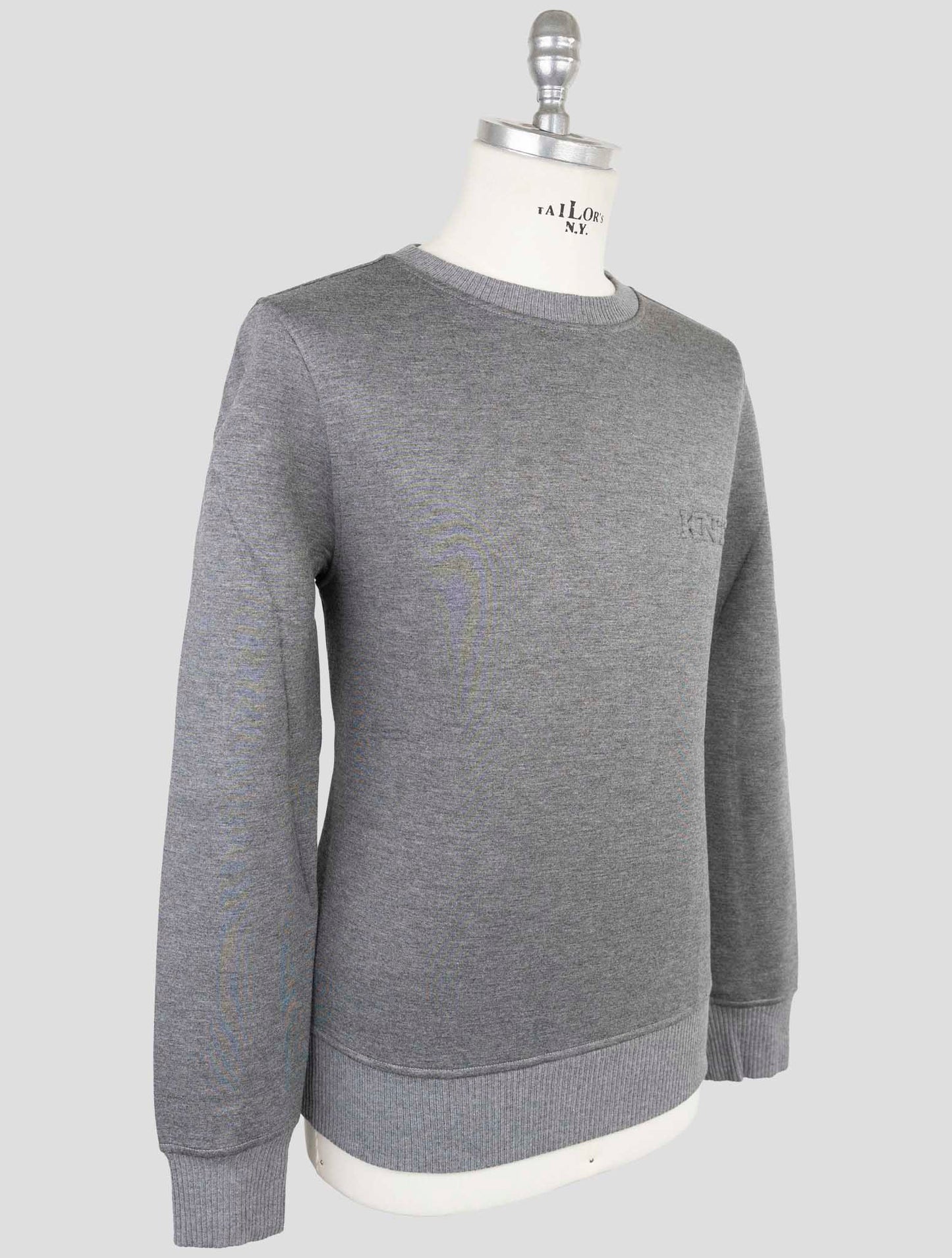 Kiton Knt Gray Viscose Ea Sweater Crewneck