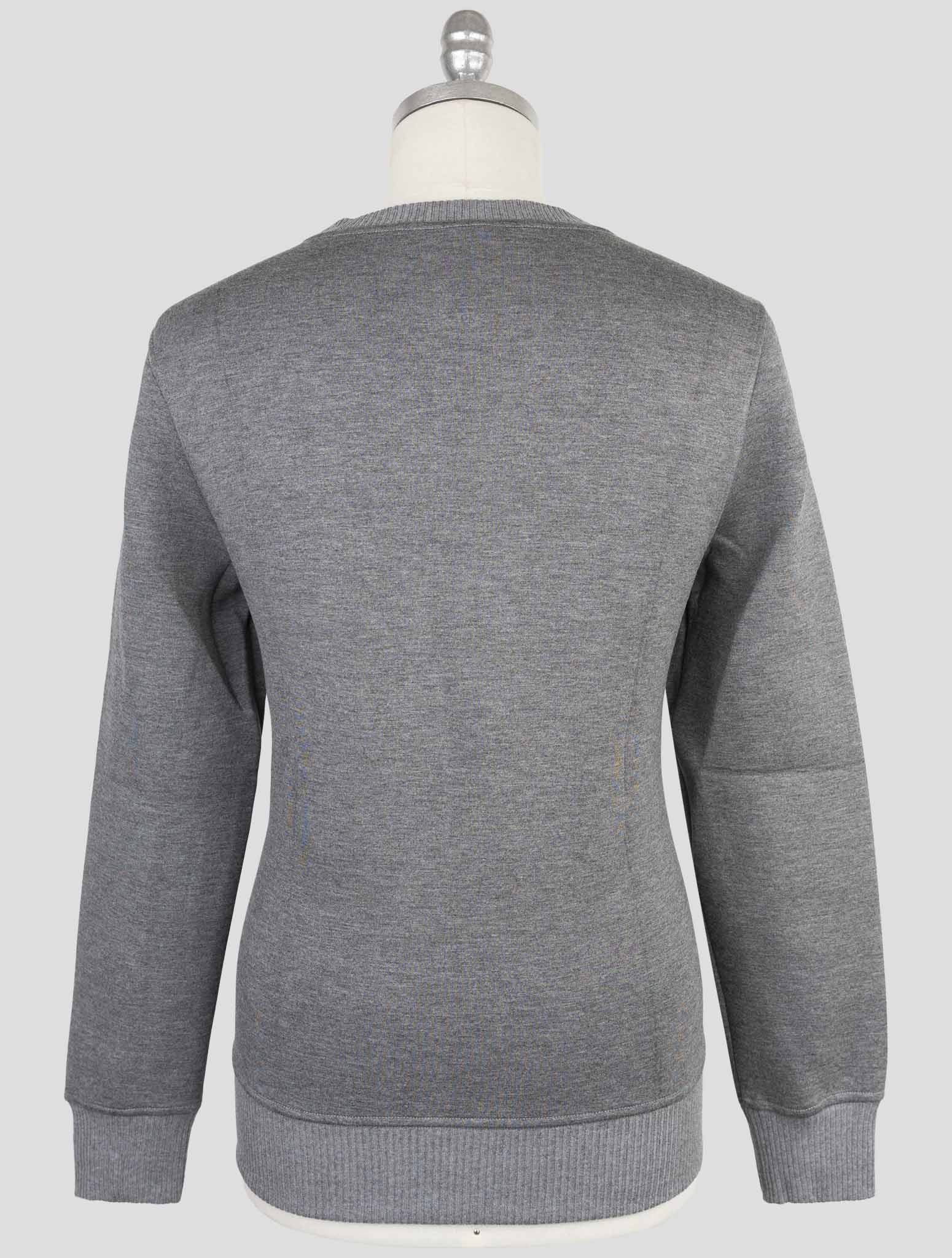 Kiton Knt Gray Viscose Ea Sweater Crewneck