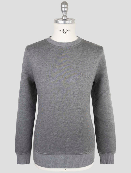 Kiton Knt Gray Viscose Ea Sweater Crewneck