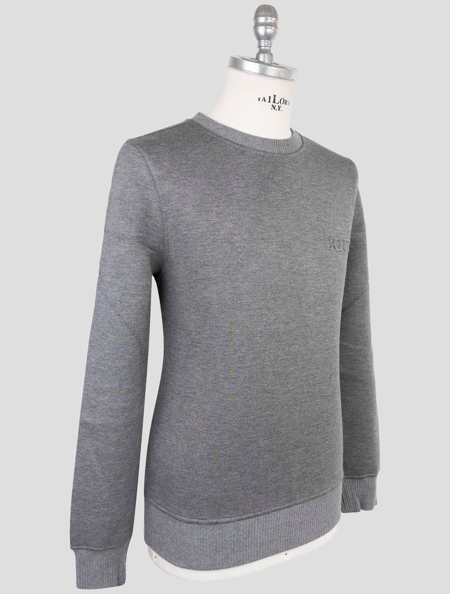 Kiton Knt Gray Viscose Ea Sweater Crewneck