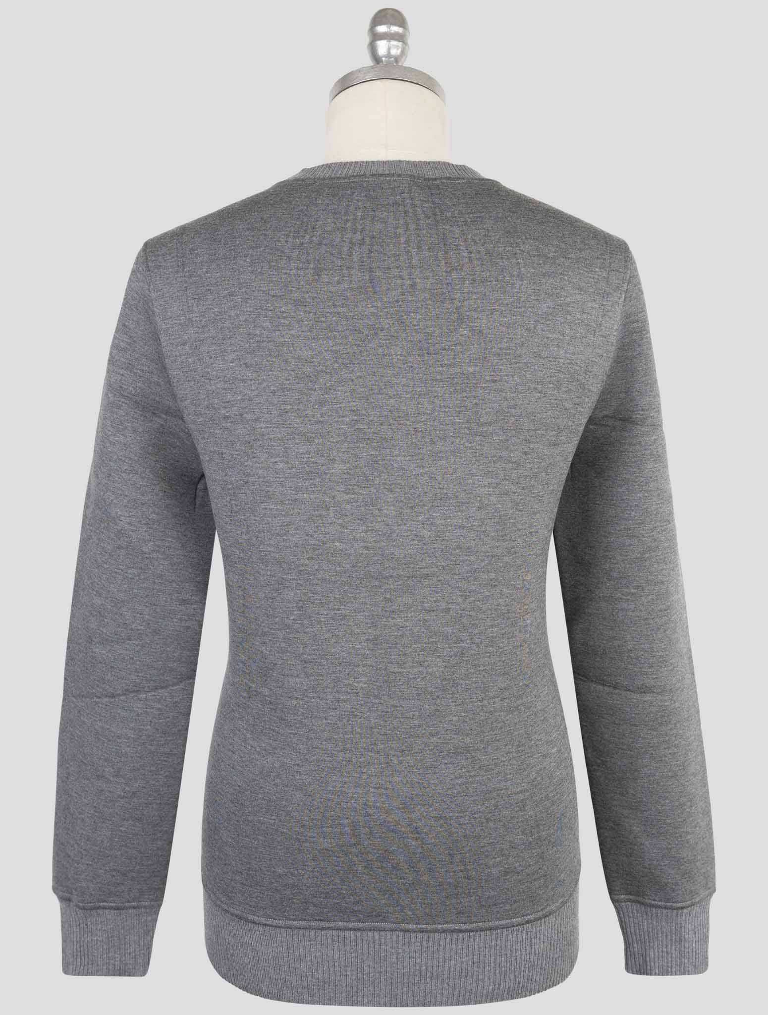 Kiton Knt Gray Viscose Ea Sweater Crewneck