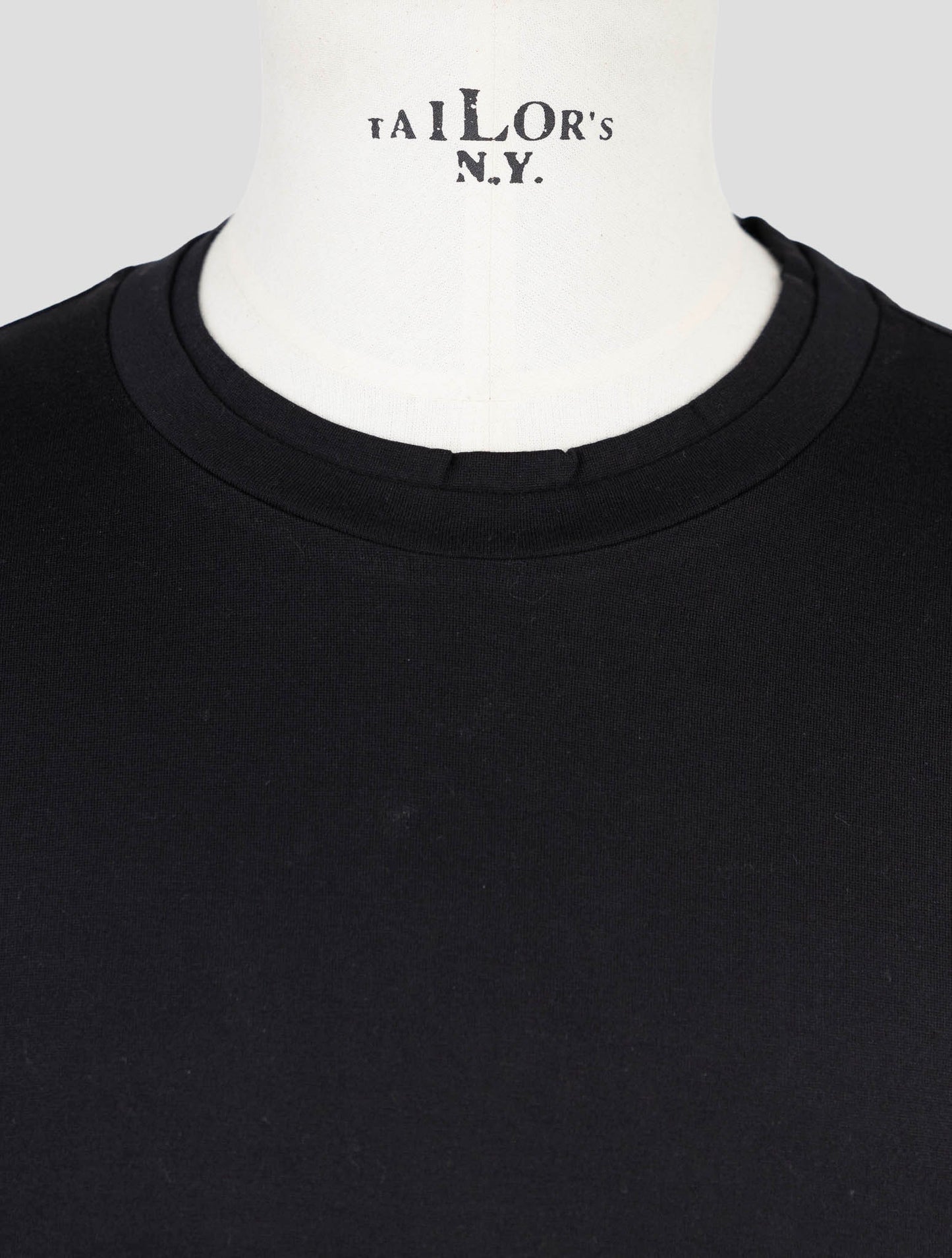 Kiton Knt Black Cotton Sweater Crewneck