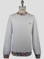 Kiton Knt White Cotton Sweater Crewneck