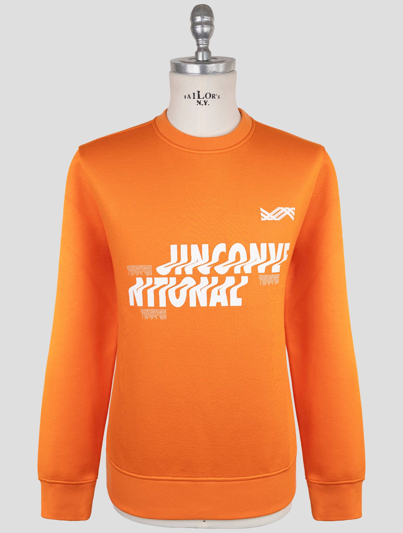 Kiton Knt Orange Viscose Ea Sweater Crewneck