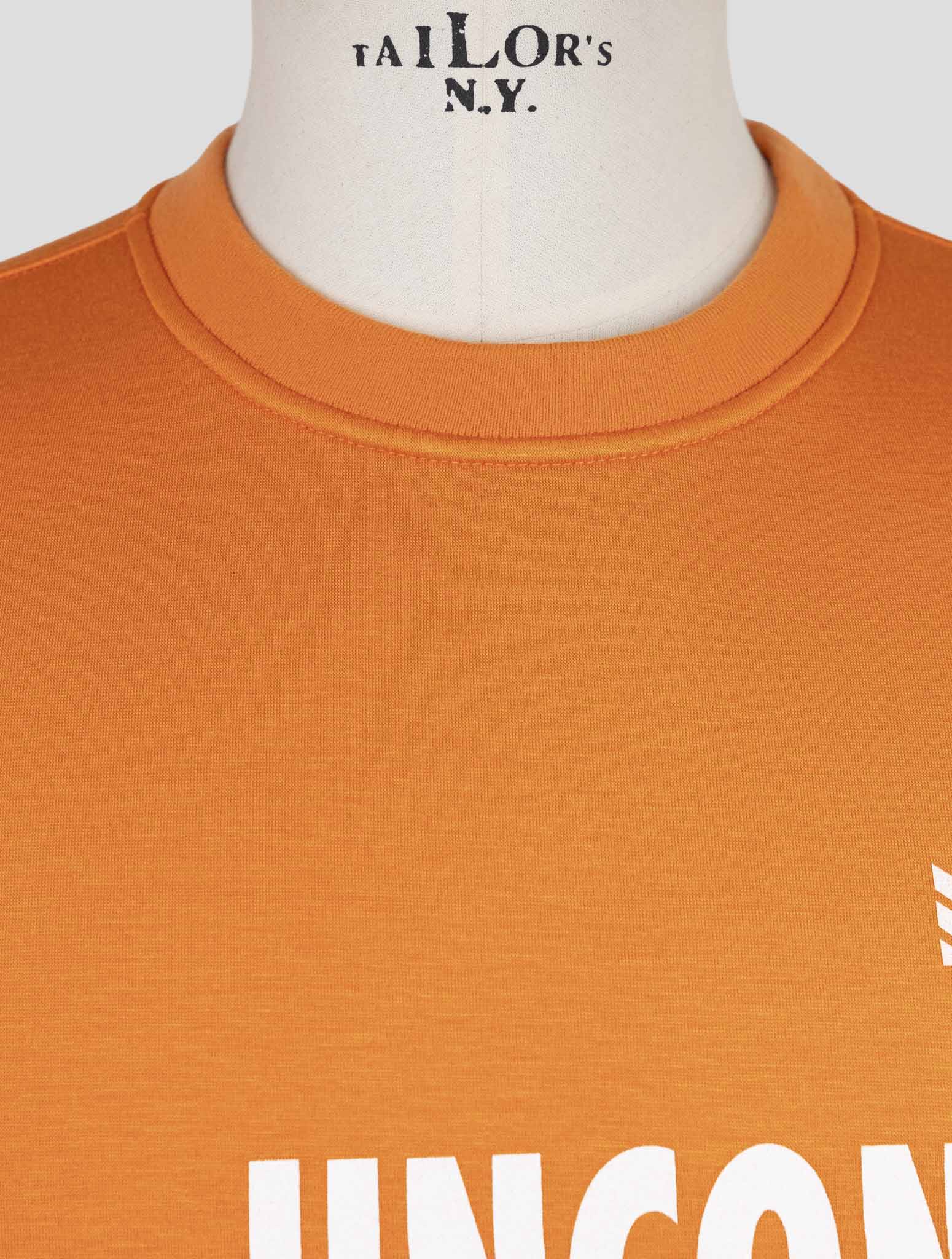 Kiton Knt Orange Viscose Ea Sweater Crewneck