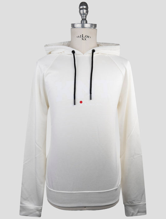 Kiton Knt White Viscose Ea Sweater Hoodie
