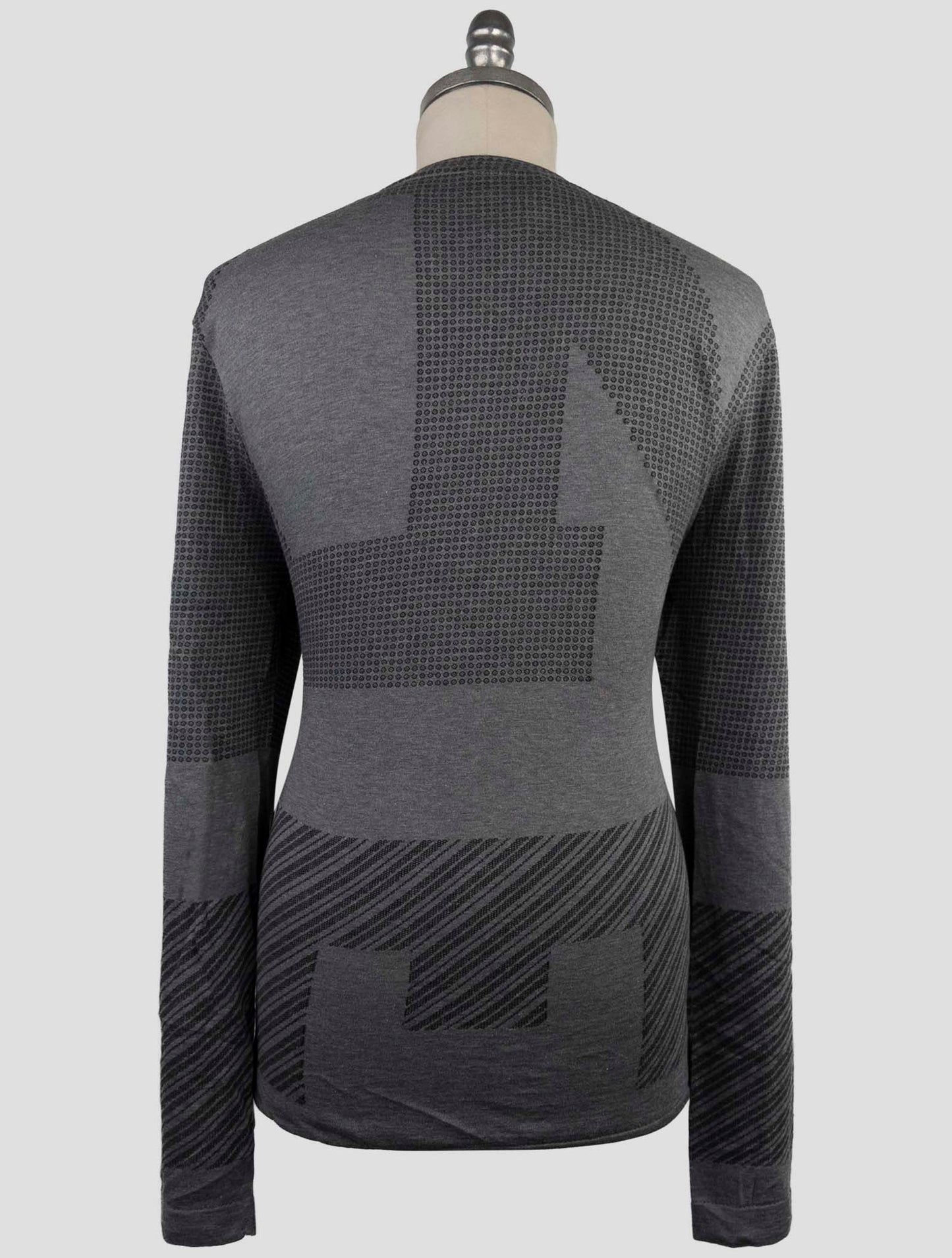 Kiton Knt Gray Cotton Sweater Crewneck