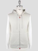Kiton Gray Cotton Sweater Full Zip