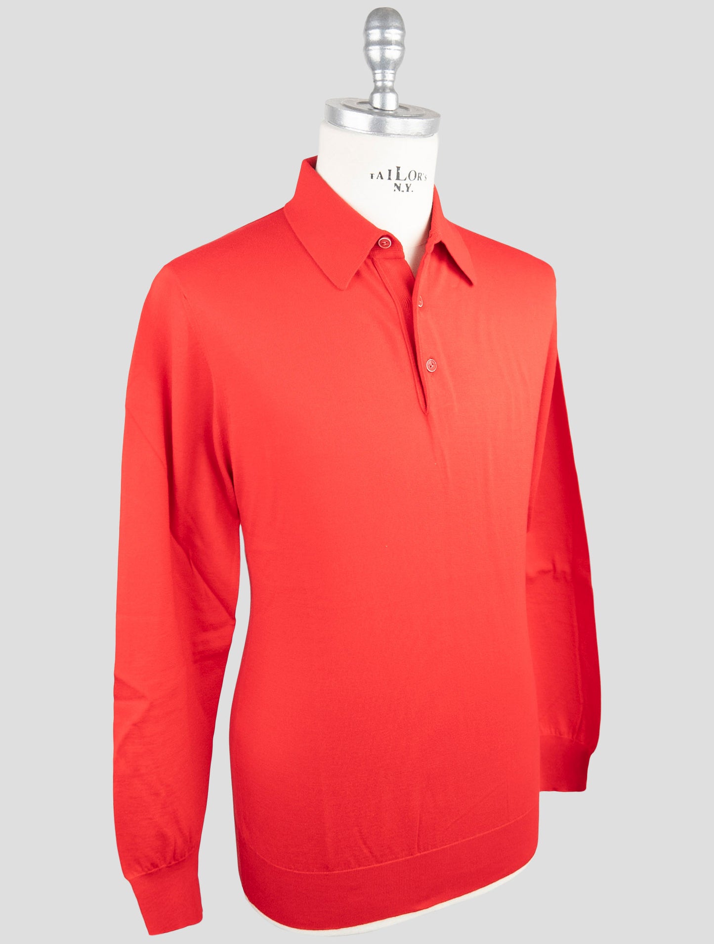 Kiiton Red Cotton Sweater Polo