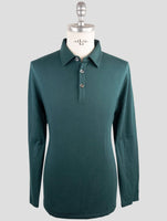Kiiton Green Cotton Cashmere Sweater Polo