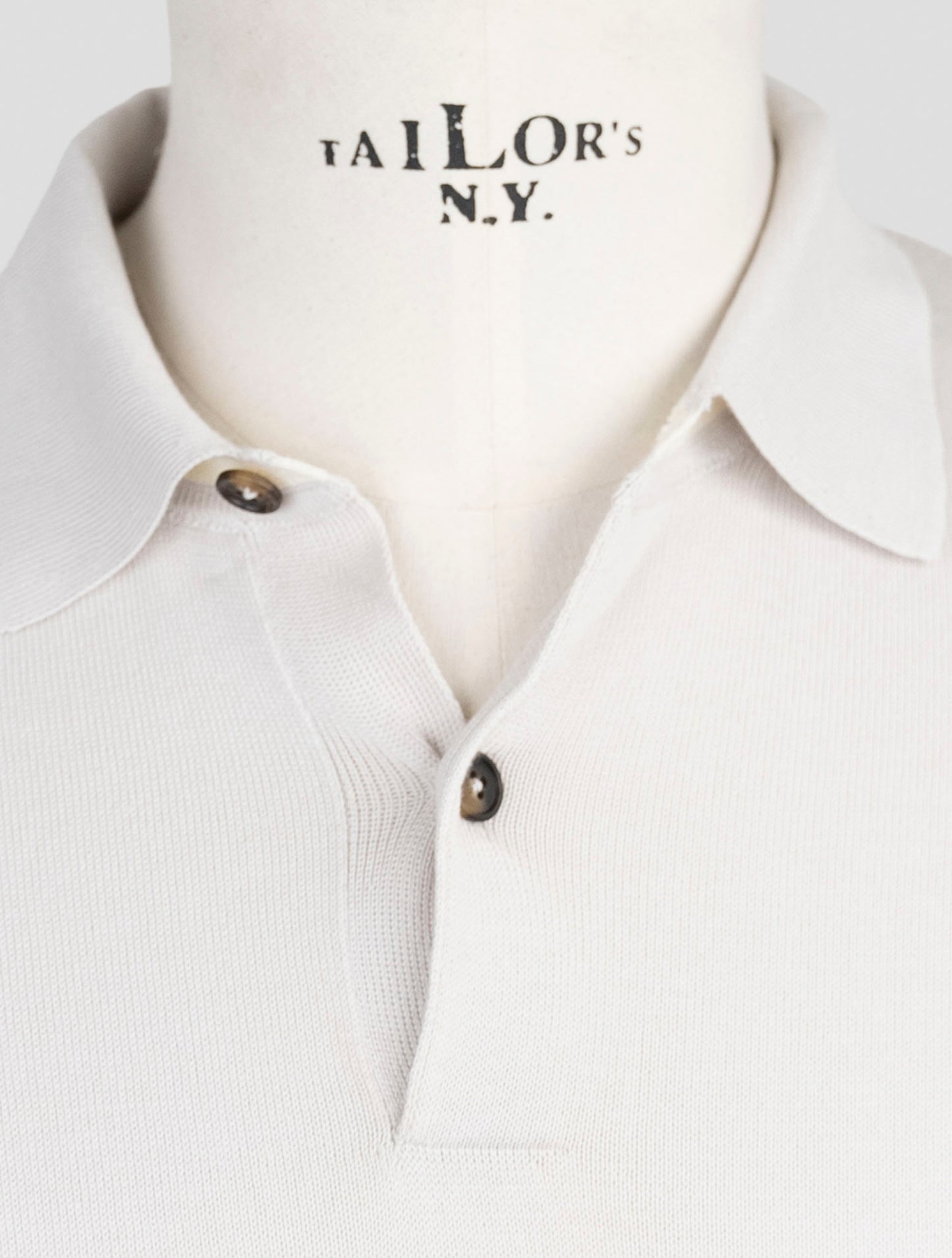 Kiton Gray Cotton Sweater Polo