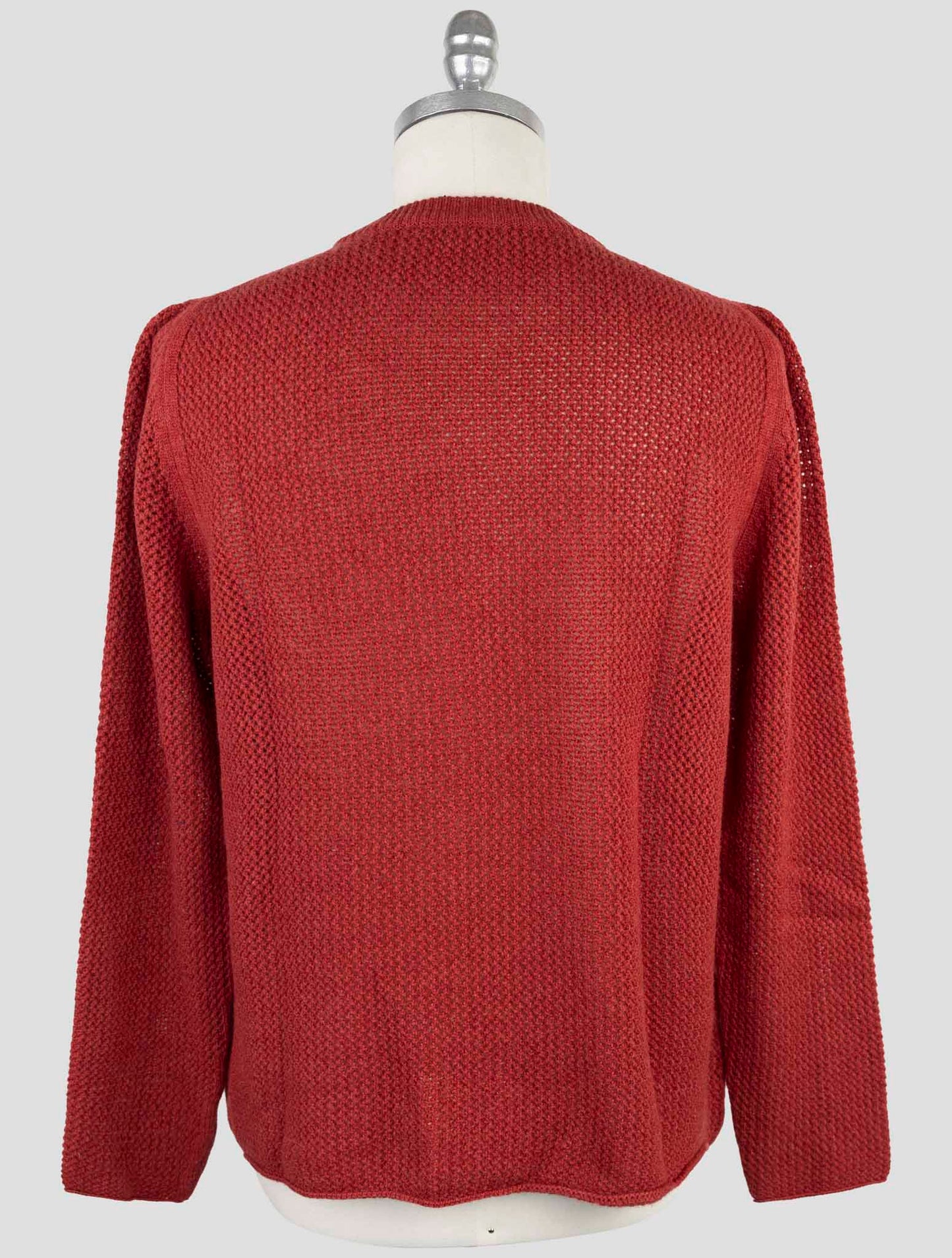 Kiton Burgundy Cashmere Sweater Crewneck