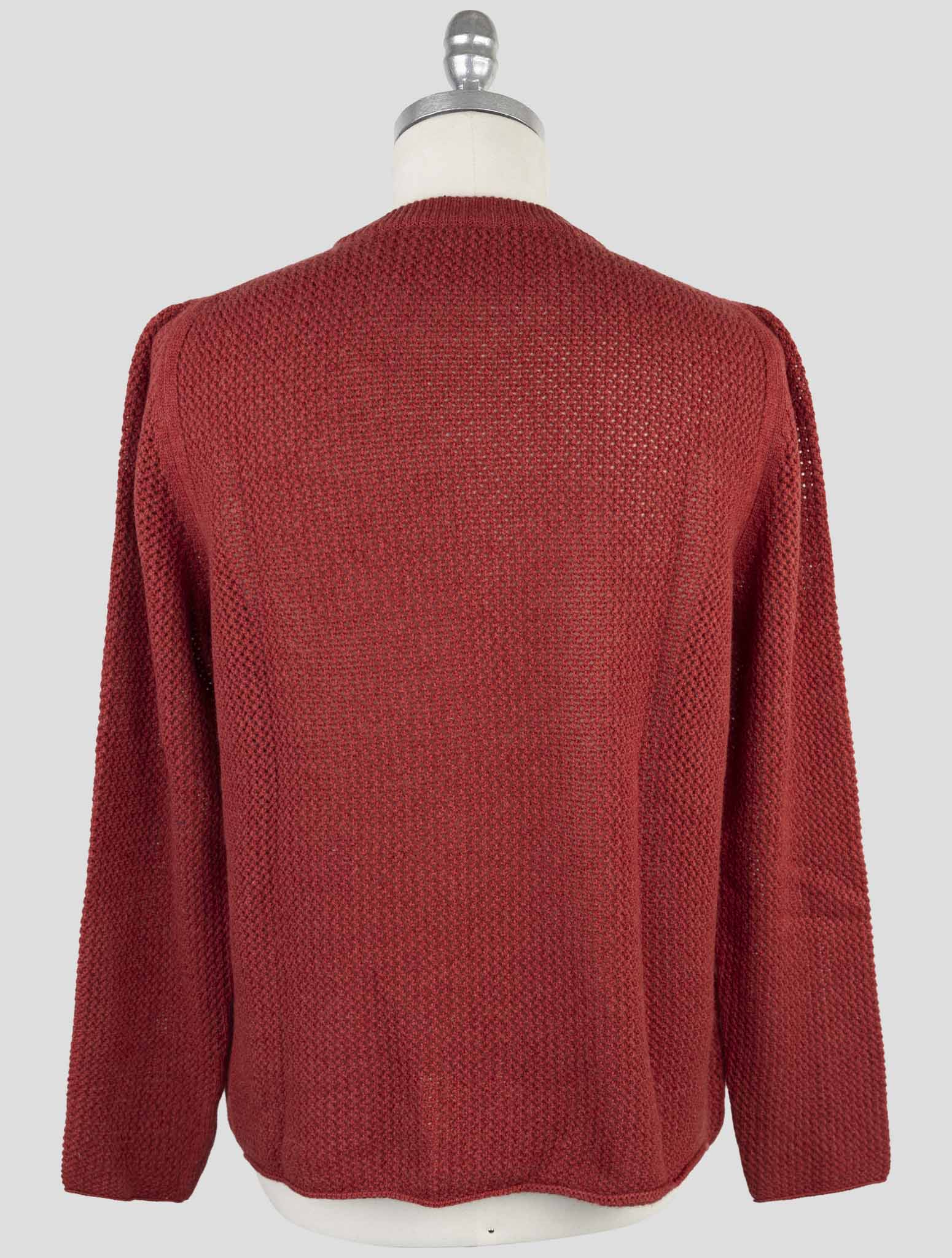 Kiton Burgundy Cashmere Sweater Crewneck