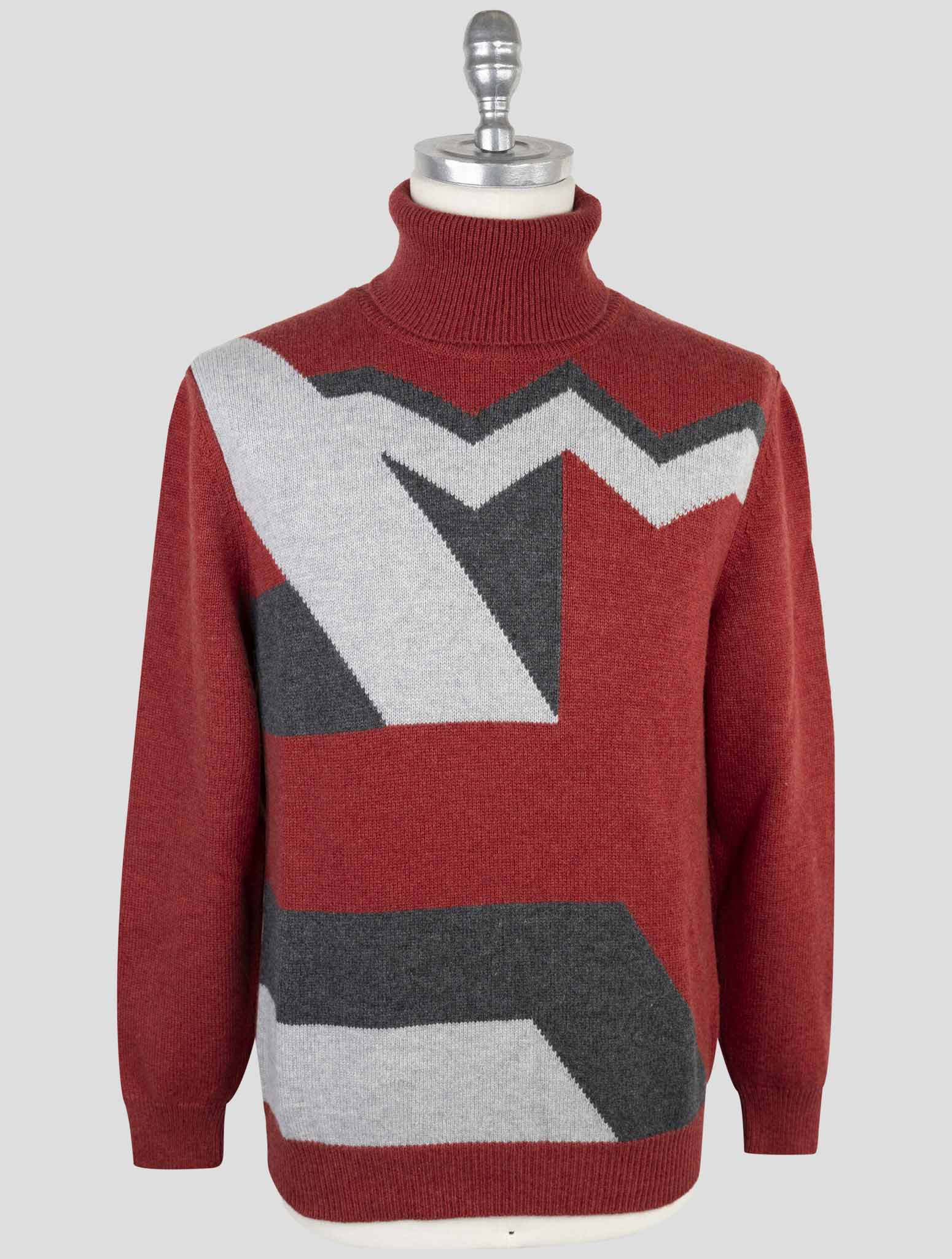 Kiton Multicolor Cashmere Sweater Turtleneck
