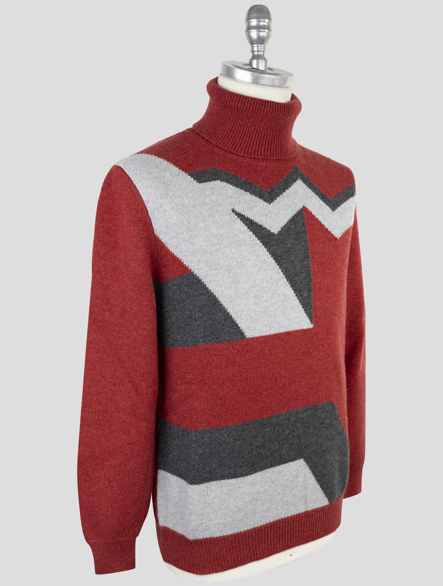 Kiton Multicolor Cashmere Sweater Turtleneck
