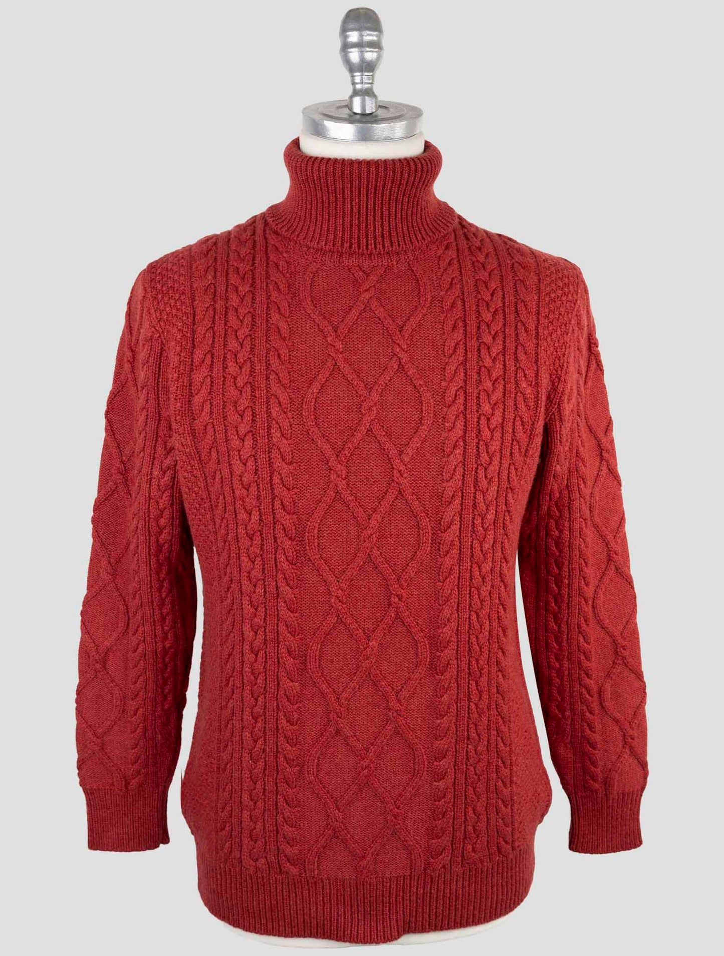 Kiton Burgundy Cashmere Sweater Turtleneck