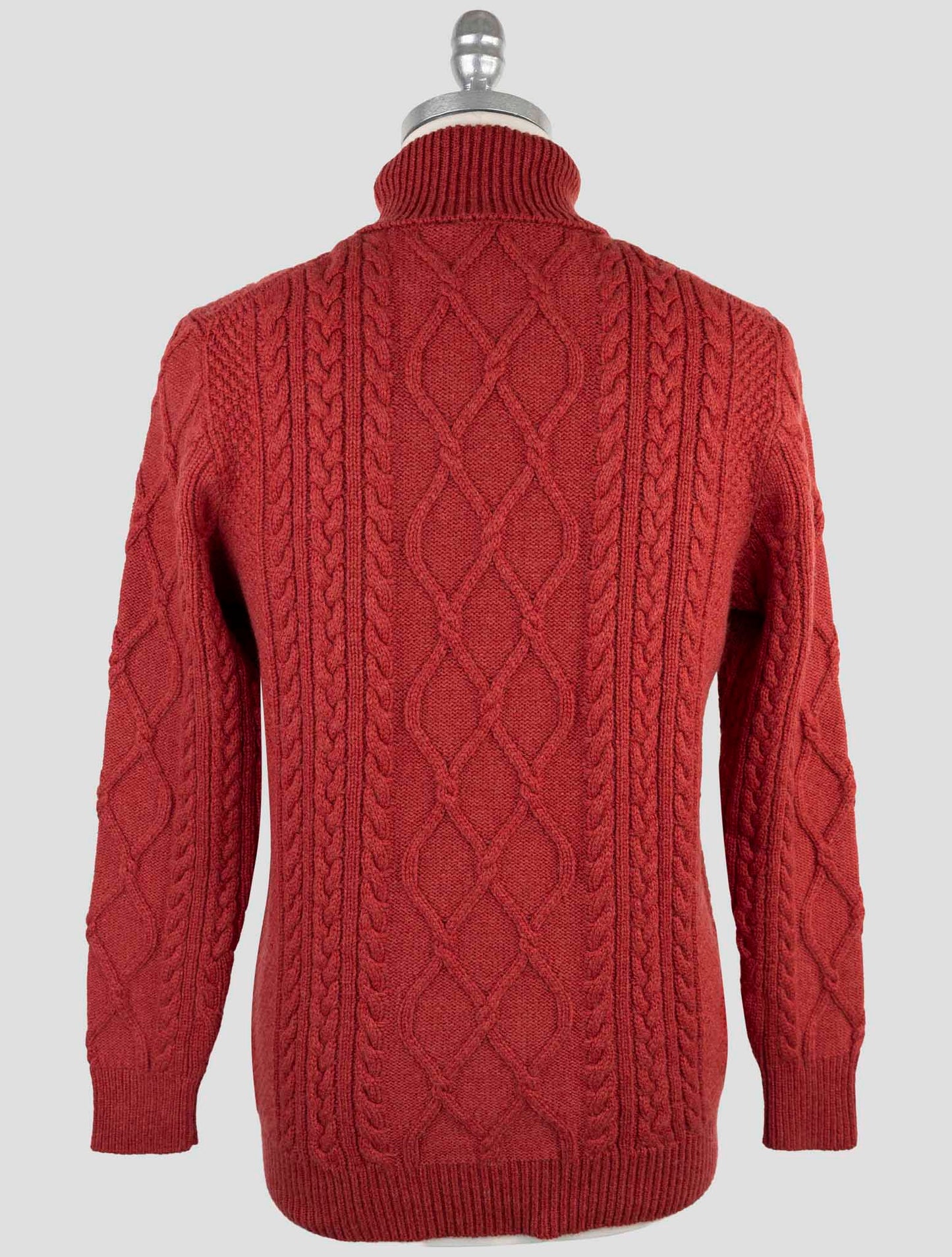 Kiton Burgundy Cashmere Sweater Turtleneck