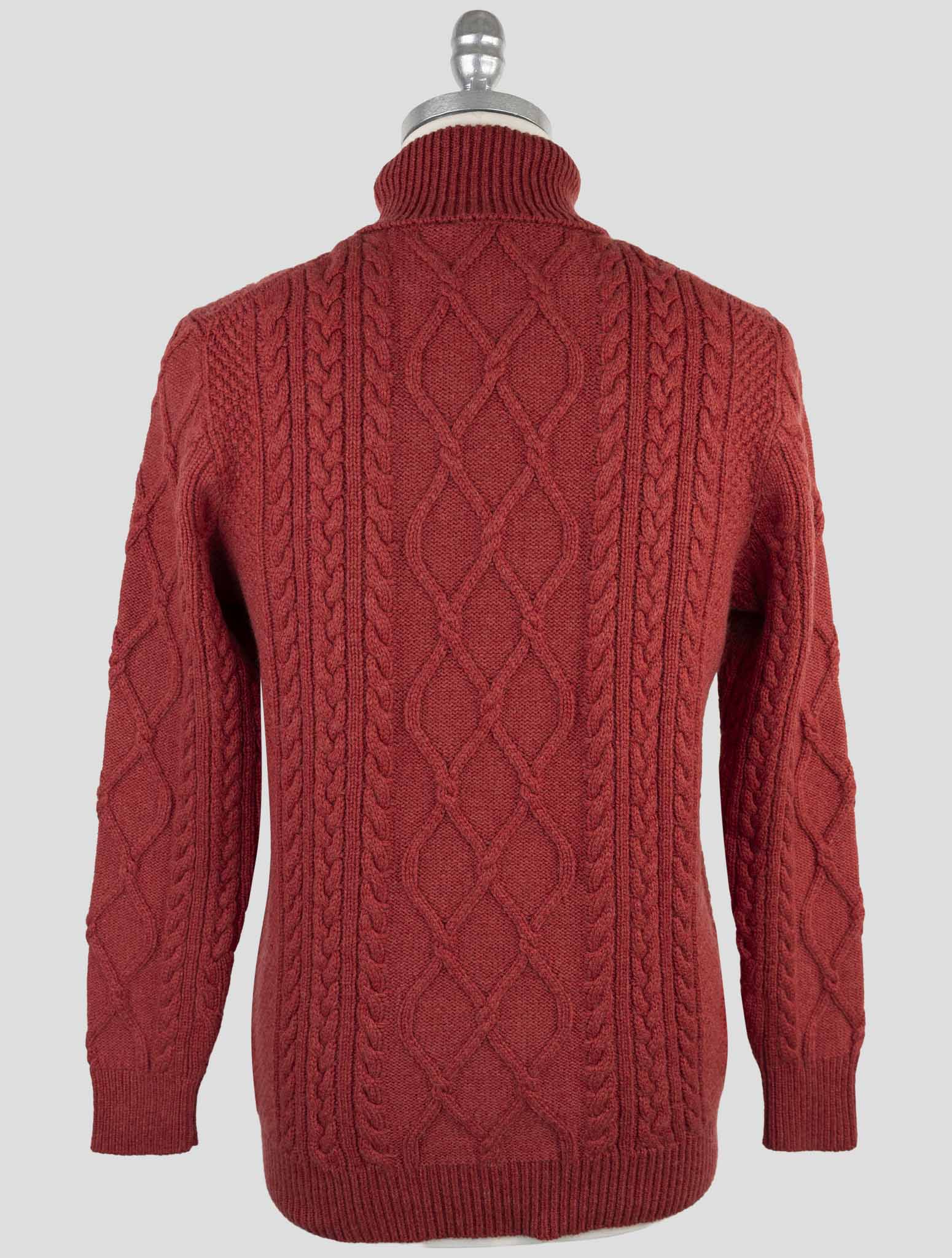 Kiton Burgundy Cashmere Sweater Turtleneck
