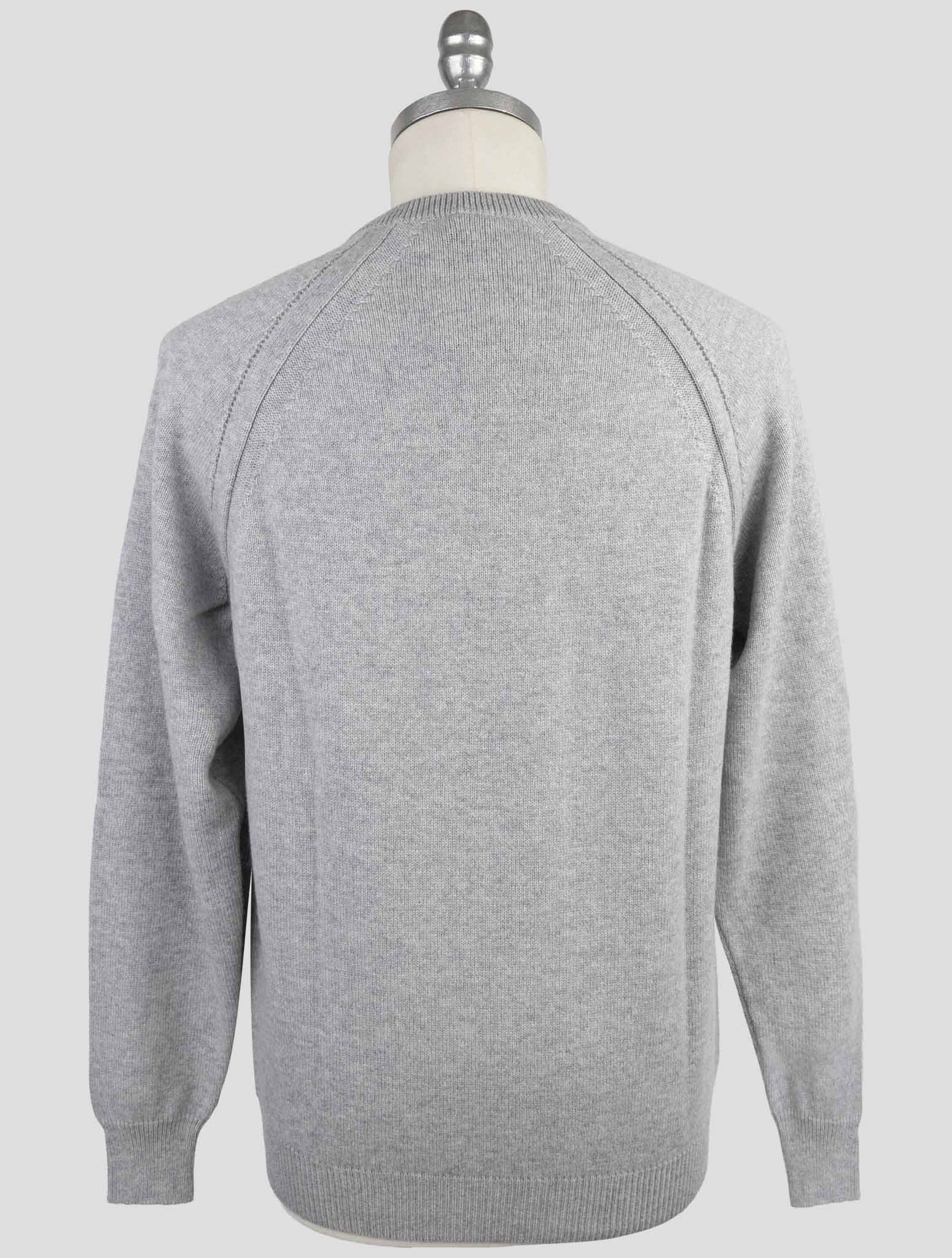 Kiton Gray Cashmere Sweater Crewneck