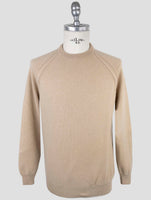 Kiton Beige Wool Sweater Crewneck