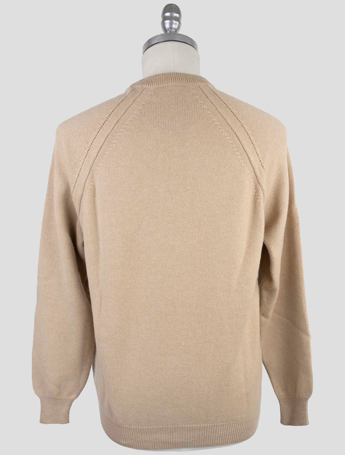 Kiton Beige Wool Sweater Crewneck