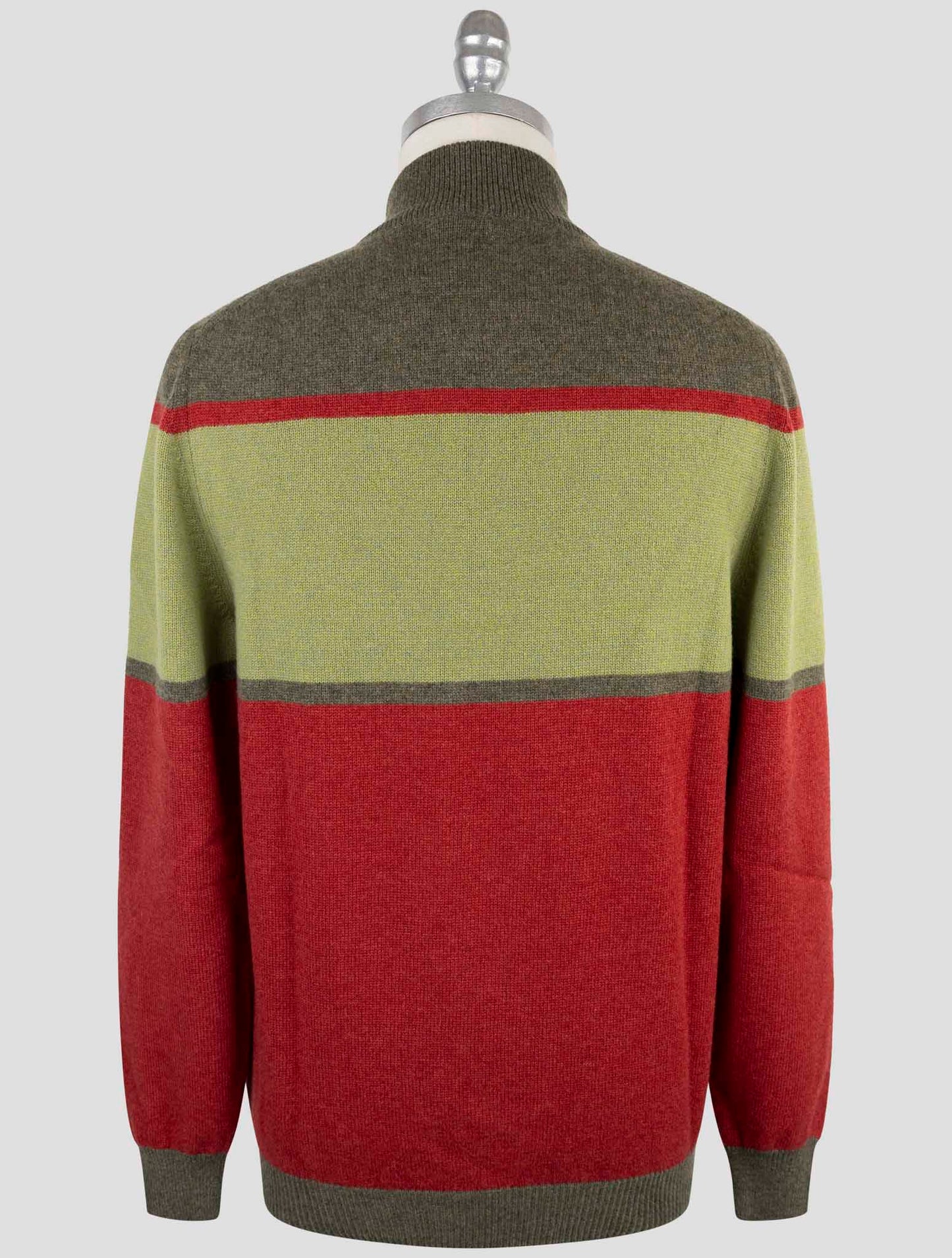 Kiton Multicolor Cashmere Sweater Half Zip