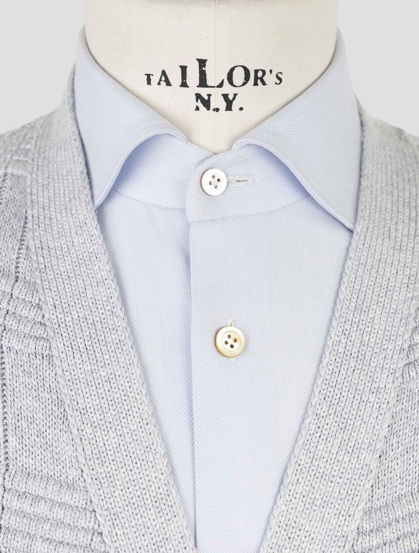 Kiton Gray Silk Cotton Sweater Cardigan