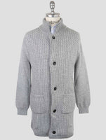 Kiton Gray Cashmere Sweater Cardigan