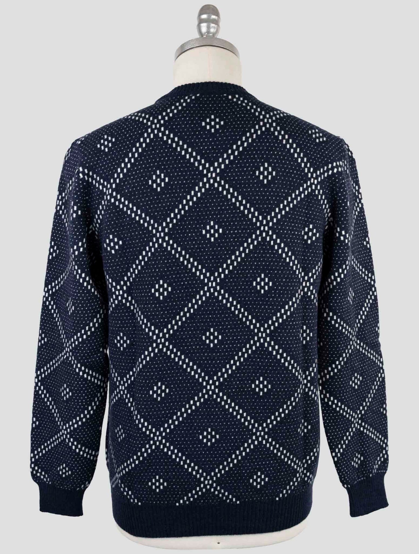 Kiton Blue Cashmere Sweater Crewneck