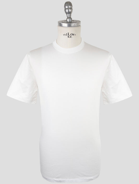 Kiton White Cotton T-Shirt