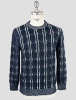 Kiton Blue Cashmere Sweater Crewneck