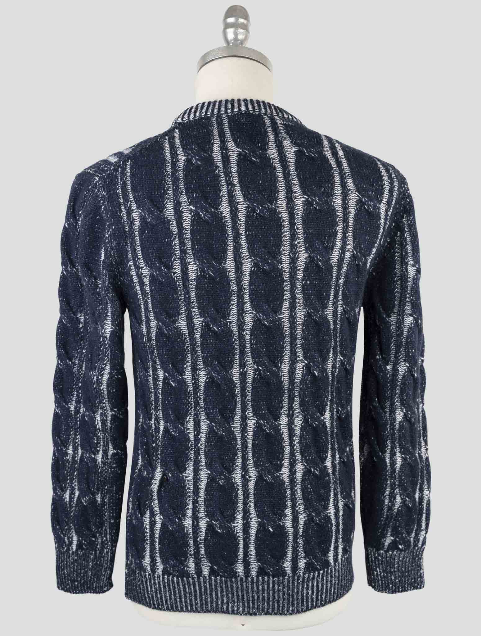 Kiton Blue Cashmere Sweater Crewneck