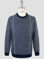 Kiton Blue Cashmere Sweater Crewneck