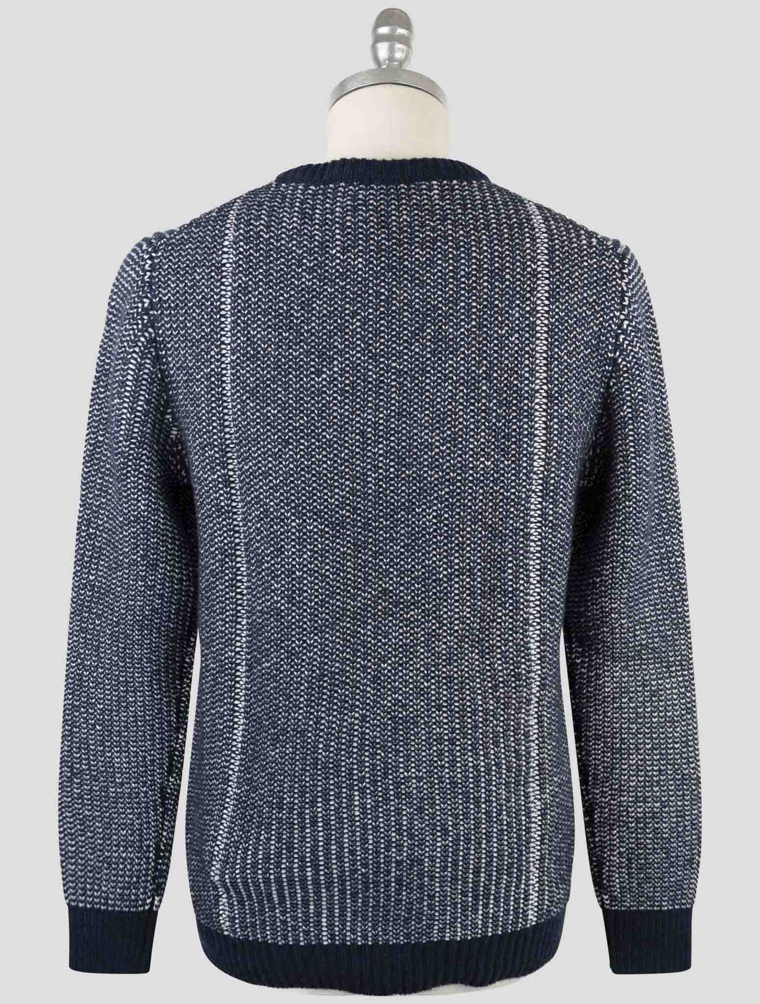 Kiton Blue Cashmere Sweater Crewneck