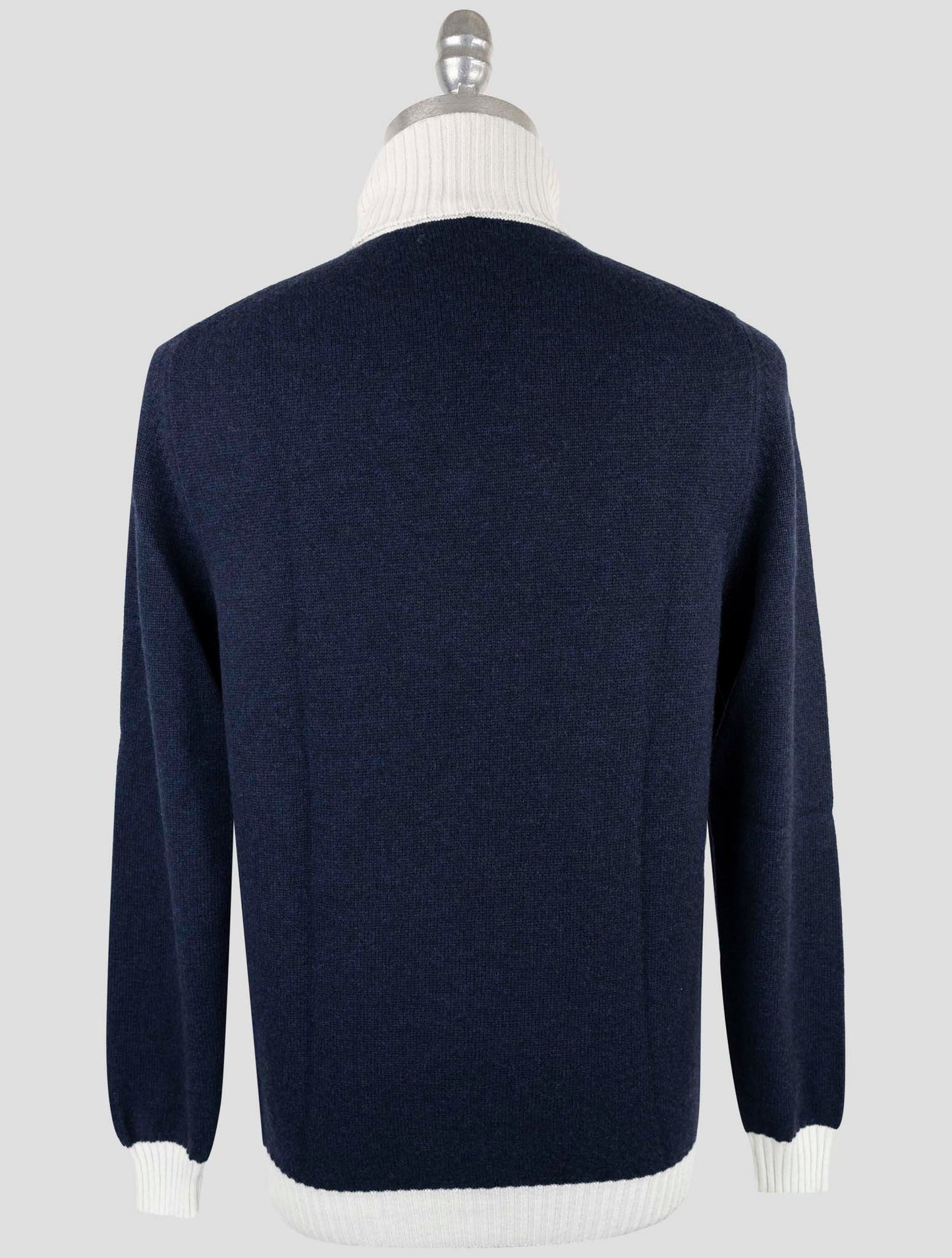Kiton Blue Cashmere Sweater Turtleneck