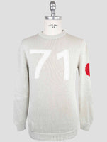 Kiton Gray Cotton Sweater Crewneck