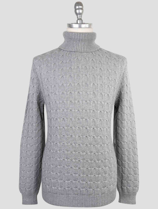 Kiton Gray Cashmere Sweater Turtleneck