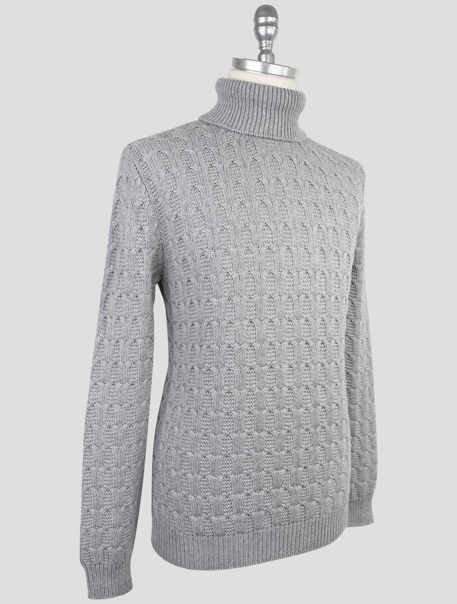 Kiton Gray Cashmere Sweater Turtleneck
