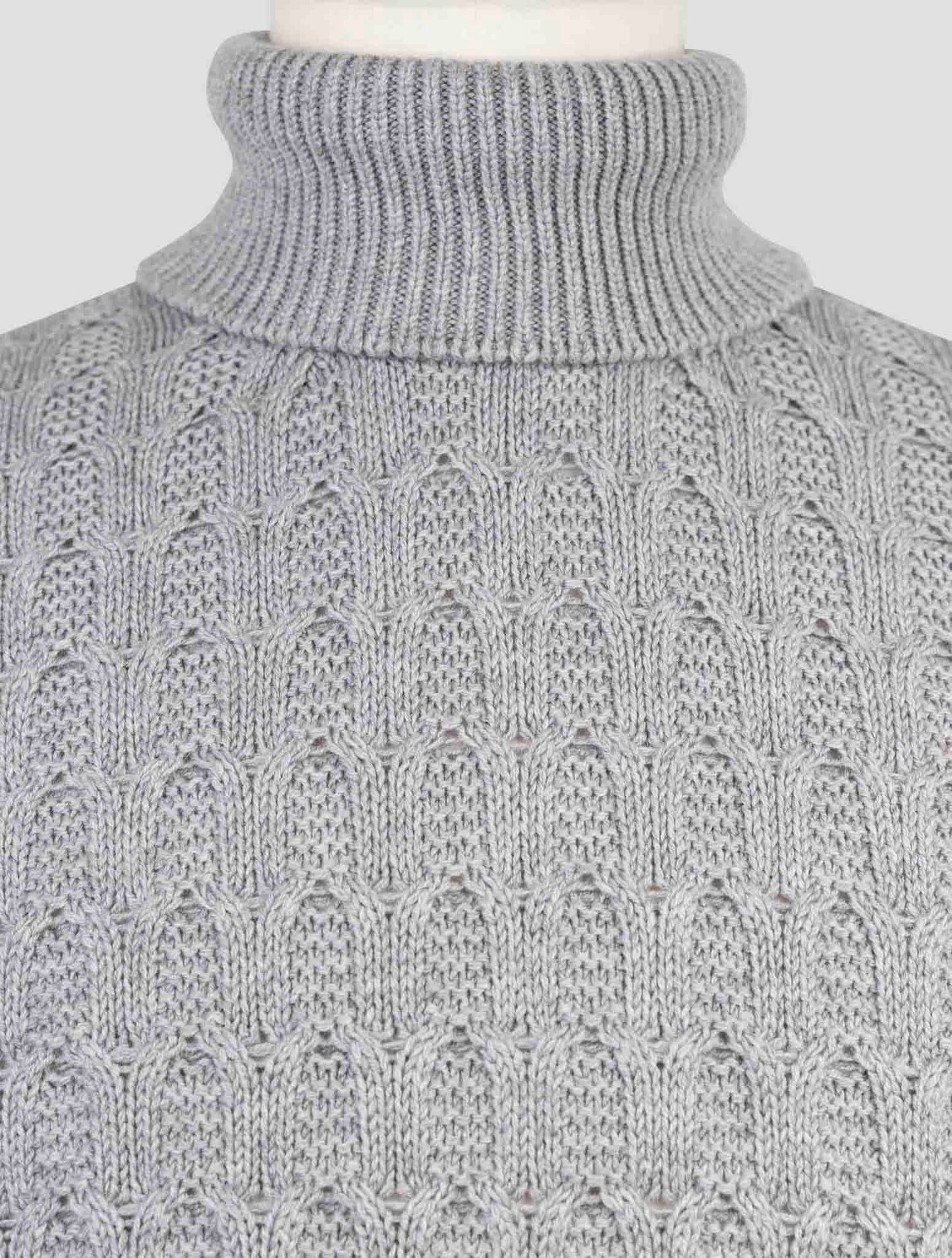 Kiton Gray Cashmere Sweater Turtleneck